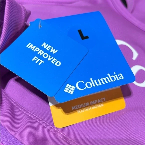 Columbia Medium Impact Pullover Racerback removable cups,wicks moisture,stretch - Picture 10 of 10